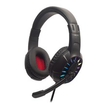 laaon LED 게이밍 유선 헤드셋, 블랙, ITB-GH1000U