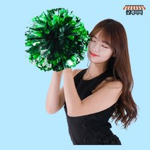 은박 반짝이 응원술 투톤 치어리더 풍성한 응원 수술, 치어리더응원수술(투톤)핑크