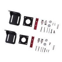 GHSHOP 2Pc MK8 모든 금속 원격 압출 기 1.75mm 압출 3D 프린터 왼쪽 오른쪽, 설명, 레드 블랙