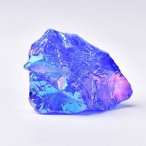 1PC 천연 크리스탈 광석 미네랄 전기 도금 석영 바위 광물 표본 거친 Reiki 스톤 홈 인테리어 DIY 크리스마스 선물, Blue, 2PC