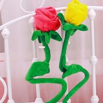 장미 꽃 인형 꽃다발 어린이 유치원 입학 졸업 학예회 선물, 장미꽃-오렌지