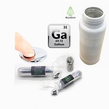 갈륨 9999% 냄비 5g 10g 15g 20g 40g 50g 60g 100g Ga 원소 금속 저융, 1개, 1.Ga5g