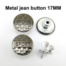저스트인 혼합 금속 청바지 단추 바느질 의류 액세서리 장식 JMB-079 적합 17mm 30 개, [14] 13