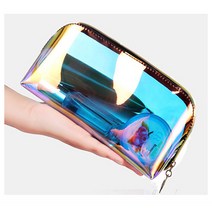 바이케이시 유니크한 반투명 광택 화장품 파우치 필통