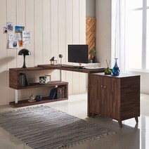 퍼즐 (ㄹ) 1600 책상 set 4colors(착불), 색상:화이트