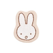 센코미피 서프라이즈 미피 매트 러그 약 50×38cm 베이지 캐릭터 캐릭터 애니멀 miffy 65348