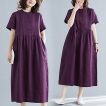 [바니드] 스타일 여성 여름 원피스 중년여성 빅사이즈 6040