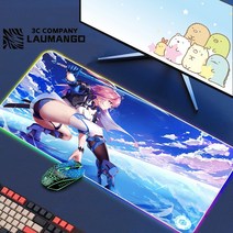에픽 세븐 Rgb 마우스 패드 게이머 키보드 매트 책상 애니메이션 카펫 Pc 빅 게임 캐비닛 확장, 06 GG001208_05 RGB300x800x3mm