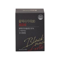 블랙마카애 포르테 1개월분 L-아르기닌 효능 숯누에 블랙마카애 추천, 60g, 1개