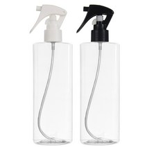 미니건스프레이용기(S형) 100-500ml, 검정캡, 500ml 각투명용기