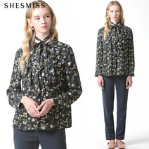 ONLY Hmall-[쉬즈미스] 프린트 러플 폴리 블라우스