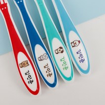 미소덴탈 네임칫솔 유아 어린이 아동칫솔 치과 이름 유치원 어린이집 초등학교칫솔, 02)남아동물(24개월-6세)벌크형, 8개