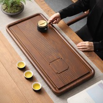 차트레이 차반 다도 다반 찻상 차판, 블랙 50x28x3, 1개