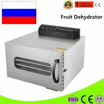 휴대용탈수기 캠핑탈수기 원심탈수기 전기탈수기 탁상형원심분리기 세탁물건조기220v 과일 건조기 6 레이어 스테인레스 스틸 식품 탈수기 홈 전기 과일 야채 고기 허브 식품 건조기, 창문이 있는, 유럽 ​​연합, 220v