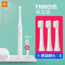 샤오미 T100 음파 전동 칫솔, 화이트+오리지널 브러시 X3