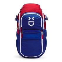 Under Armour 남성용 야드 야구 백팩, Red (601)/White