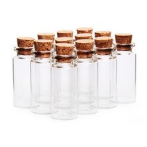 10ml 코르크마개 유리병 유리용기 (10개) 빈병 페트병 펫트병 시약병 pet병 플라스틱 알콜통 향수병 소스, 10개