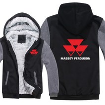농업용 부품 기계 2022 Massey Ferguson Hoodie 남성용 지퍼 코트 양털 농업용 트랙터 운동복 캐주얼 솔리, 03 as picture2_01 S