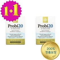 1+1 솔가 프로비 락토바실러스 락토바실루스 100mg 200억CFU 30 베지 캡슐, 1개, 기본