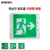 현대방재/피난구유도등/중형/우방향/비상구, 1개