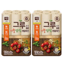 키친타올 120매 12롤x2 UKP 식품용인증 무표백 cr-B400, 키친타올 120매 12롤x2 식품용인