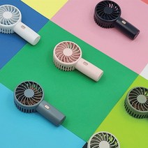 하이온 H14 휴대용 미니 선풍기 12cm 초경량 저소음 무선 핸디형 스트랩 카라비너 증정, 피콕그레이