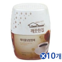 다용도 헤이즐넛향 방향제 200gx10개 화장실방향제, 200g, 1세트