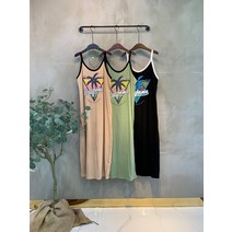 씨샵인더룸 / 야자수 프린팅 나시 롱 원피스 3color