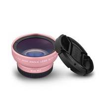 스마트폰 셀카렌즈 8종 망원렌즈 줌렌즈 브이로그렌즈, 6.셀카렌즈 LQ-027 0.45X Wide, 핑크