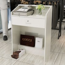 계산대 카운터 포스기 매장 인포데스크 바 미용실 1200 옷 가게 1, 100x40x92cm, A타입미디엄화이트