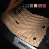 미로엠보싱 카매트 1+2열 한대분 / 제네시스 G70슈팅브레이크 왜건 방수 논슬립 고무 입체 차발매트, 베이지, G70슈팅브레이크 4륜