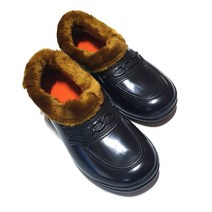 에스큐에스샵 여성용 밤색 고무신 한복신발 고무신발 PVC 작업화- JH-케주얼슈즈