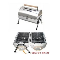 야외 캠핑 바베큐 스테인리스 양면 드럼통화로, 양면스테인레스화로