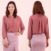 위쉬몰 / 빅사이즈사랑해요 6436L109 쉬폰 7부 블라우스 WW