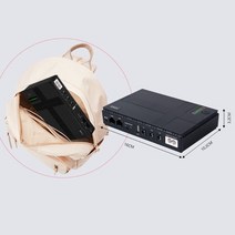 ups 파워서플라이 무정전전원장치 D55F 미니 휴대용 UPS 5V 9V 12V WiFi 라우터 대용량 백업 전원 어댑터용, 한개옵션0