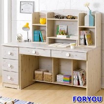 ForU472 흔들림 없는 완제품 선반형 책상 세트 컴퓨터책상 학생책상 사무용책상, 블루, 상세페이지 참조