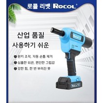 전동 RL520 철골 리베트건 팝너트건 핸드리벳건 로골 리튬 리벳 너트 RL860 전자동 리벳건 전동, [배터리2]RL-520(클로피스 1개 무료)