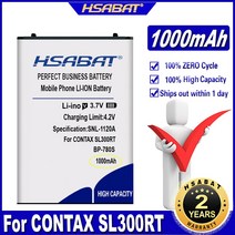 HSABAT 카메라 1000mAh 배터리 CONTAX SL300RT Finecam SL300RSL400R P/N BP-780S