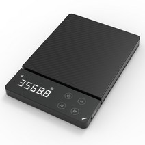 윌밍로 방수 주방 저울 충전저울 3kg, 블랙 3kg