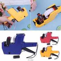 뜨거운 mx-5500 8 자리 가격표 총 라벨러 라벨러 스티커 라벨 용지 + 2 잉크 롤 수동 가격 책정 기계 임의 색상