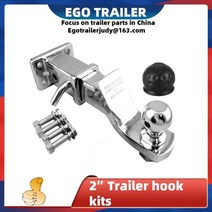 볼마운트 캠핑카 견인 장치 장착 크롬 도금 인치 토우바 텅볼 마운트 토우볼 히치 수신기 핀 트럭 트레일러 부품 자동차 액세서리 캐러밴, 2인치 볼