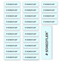 스테들러 525 RPS1 슬라이딩 지우개 리필, 파스텔 블루, 25개