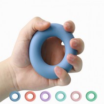 실리콘 도넛악력기 완력기 아귀힘 악력 맨몸 운동 홈트레이닝 홈트 팔씨름 데드리프트 훈련, 5단계(퍼플)