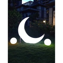 카페포토존 달조명 정월대보름 조형물 초승달 대형, 1.4m 달걸이 의자