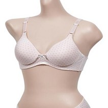 땀많은여학생 통기성밴드 도트패턴 브라 브래지어선물 대학생브래지어 20대