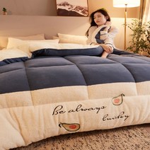 코스토프 북유럽 벨벳 양면 양털 극세사 싱글 겨울 이불