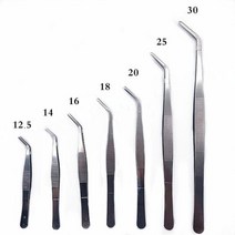 공업용핀셋 정밀핀셋 샌드 블라스팅 핀셋 304 스테인레스 스틸 안티 요오드 긴, b, 30cm