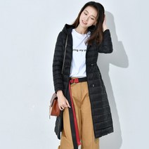 cs mall 여성 경량 오리털 롱 패딩 점퍼 AJ40