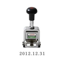 아톰 날짜인쇄기 ADSM-10(63x50x144mm 10자리) STAMP 사무 오피스 도장 고무인 서류 양식 넘버링 숫자 서식