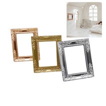 하우스 미니어처 액자 소품 인형 소형 조명 선물 레트로 건물, 로즈골드